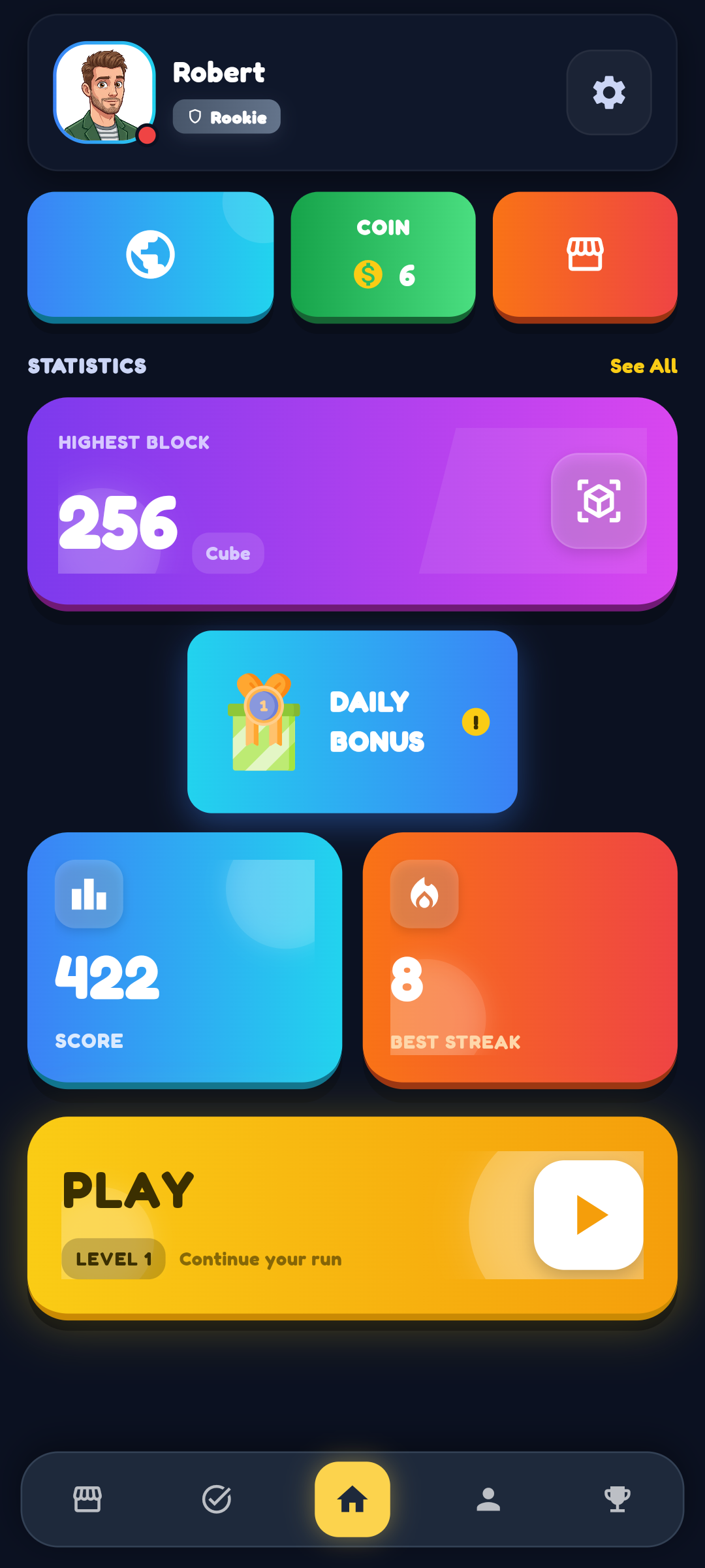 Merge Infinity main menu