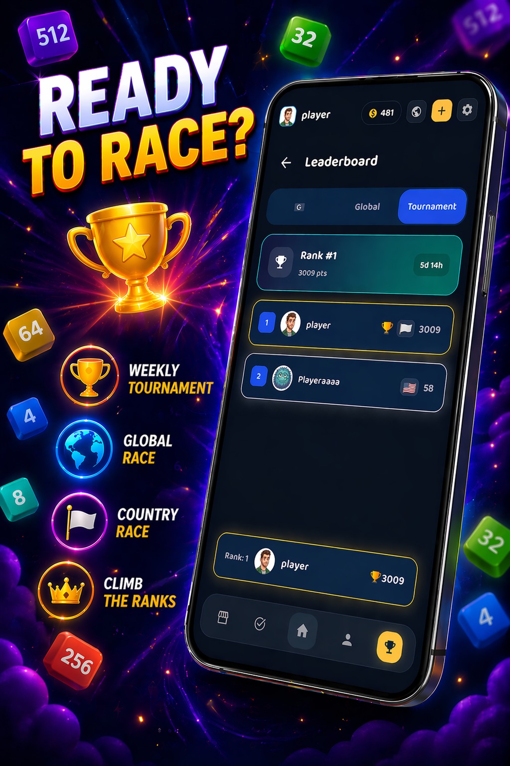 Merge Infinity gameplay screen with powers